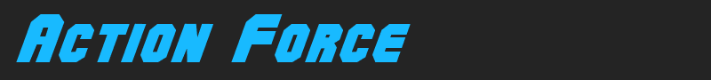 Action Force font