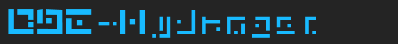 DBE-Hydrogen font