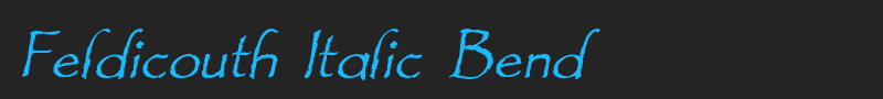 Feldicouth Italic Bend font
