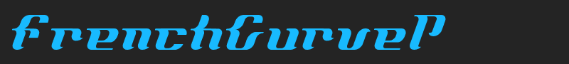 FrenchCurveP font