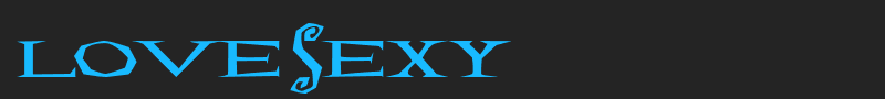 Lovesexy font