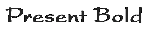 The Present Bold Font