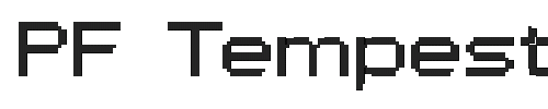 The PF Tempesta Seven Extended Font