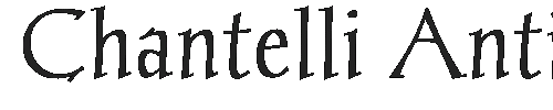The Chantelli Antiqua Font