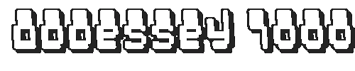 The Oddessey 7000 Font