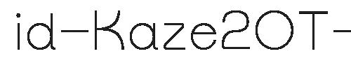 The id-Kaze2OT-Light Font