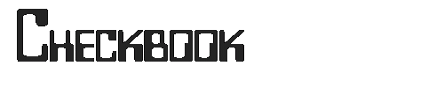 The Checkbook Font