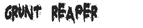 The Grunt Reaper Font