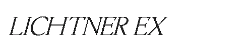 The Lichtner Ex Font