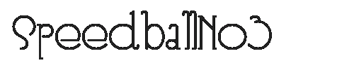 The SpeedballNo3 Font