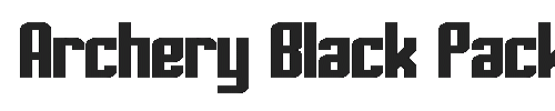 The Archery Black Package Font