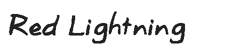 The Red Lightning Font