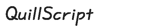 The QuillScript Font