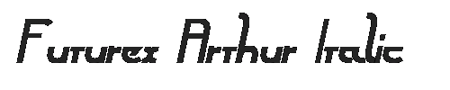The Futurex Arthur Italic Font