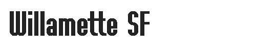 The Willamette SF Font