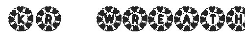 The KR Wreath Of Hearts Font