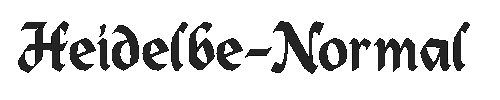 The Heidelbe-Normal Font