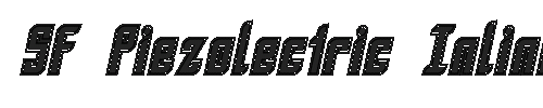 The SF Piezolectric Inline Font