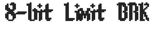 The 8-bit Limit BRK Font