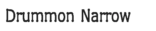 The Drummon Narrow Font