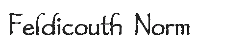 The Feldicouth Norm Font