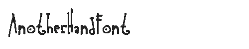 The AnotherHandFont Font