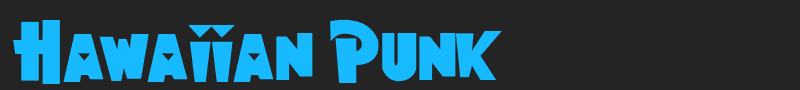 Hawaiian Punk font