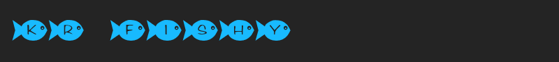 KR Fishy font
