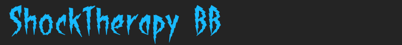 ShockTherapy BB font