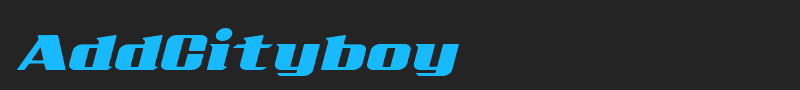 AddCityboy font