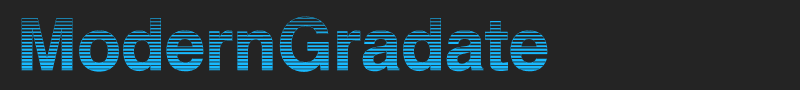 ModernGradate font