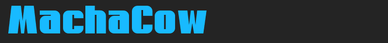 MachaCow font