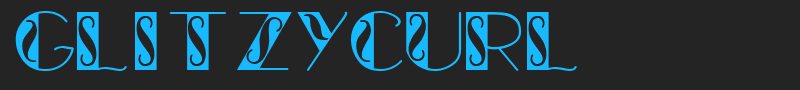 GlitzyCurl font