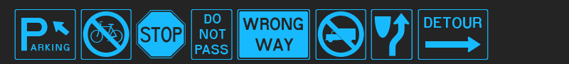 RoadSign font