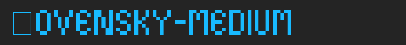 Kovensky-medium font