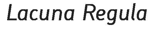 The Lacuna Regular Font