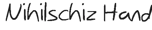 The Nihilschiz Handwriting Font