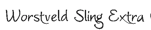The Worstveld Sling Extra Oblique Font