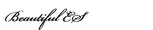 The Beautiful ES Font