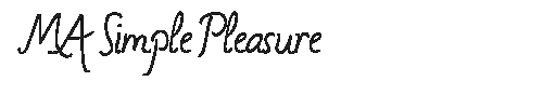 The MA Simple Pleasure Font
