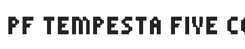 The PF Tempesta Five Compressed Font