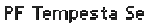The PF Tempesta Seven Condensed Font