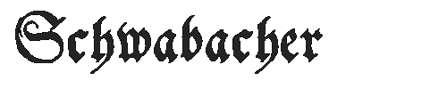 The Schwabacher Font