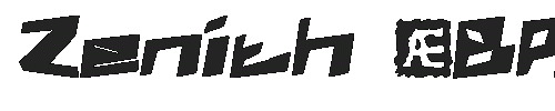The Zenith (BRK) Font