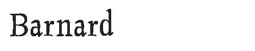 The Barnard Font