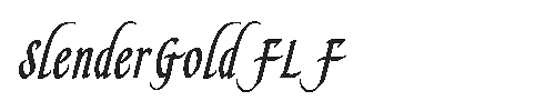 The SlenderGoldFLF Font