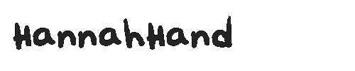 The HannahHand Font