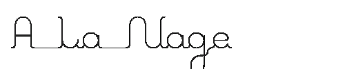 The A La Nage Font