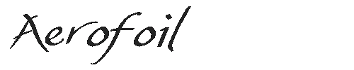 The Aerofoil Font