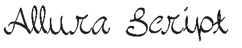 The Allura Script Font